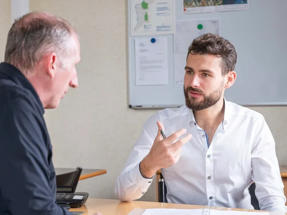Consulting session with a client