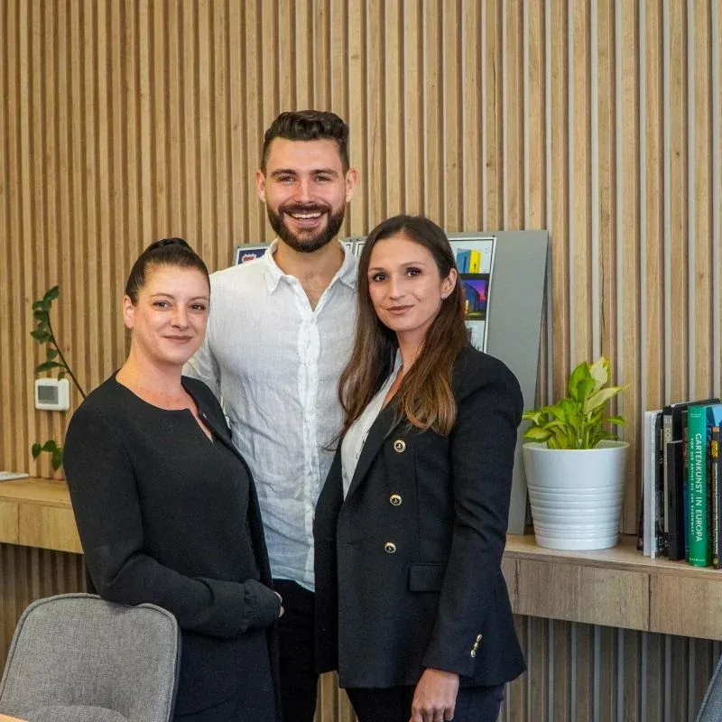 Matthias with the bjond team