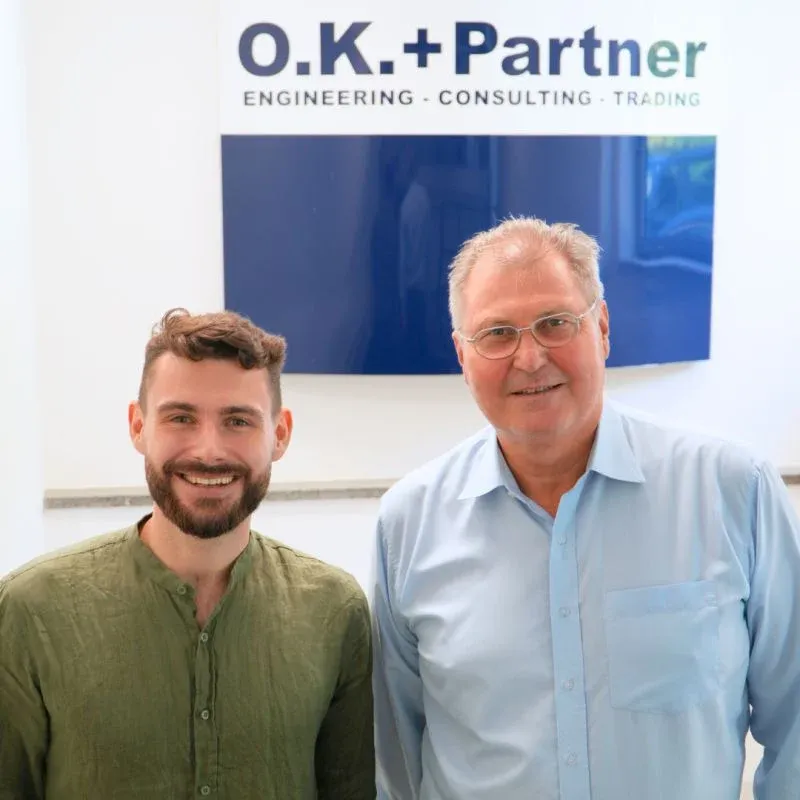 Matthias with Klaus Oberhumer of OK+Partner